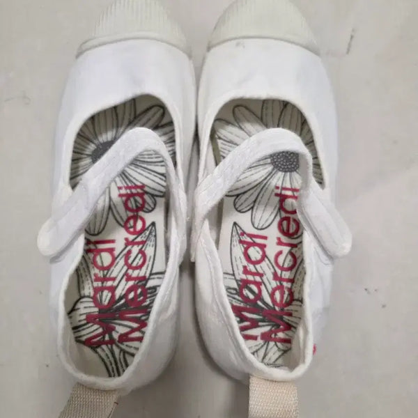 [BUNJANG] Mardi Mercredi Mary Jane White Sneakers / 마르디 메크르디 메리제인 화이트 스니커즈 1회착용