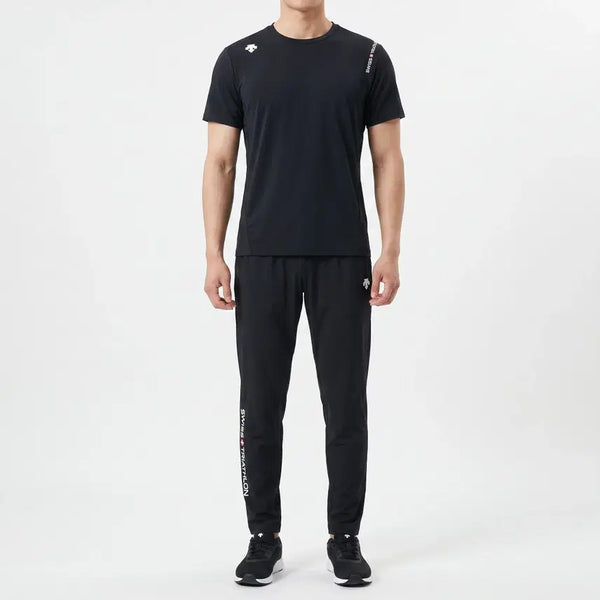 [BUNJANG] Descente Swiss Triathlon Set-up Training Half-Zip Top & Bottoms (Men's M) / 데상트 스위스 트라이애슬론 셋업 상하의 M