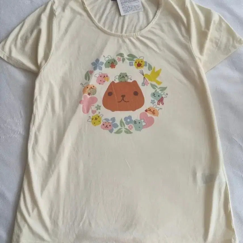 [BUNJANG] Vintage Mori Girl Hagumi T-Shirt / 빈티지 모리걸 하구미 티셔츠