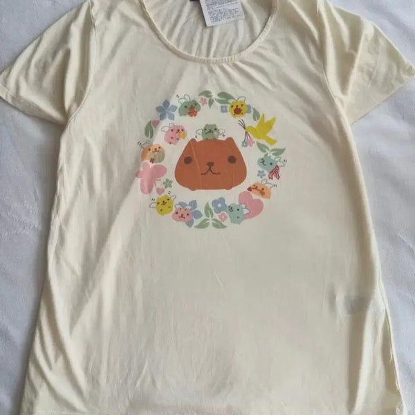 [BUNJANG] Vintage Mori Girl Hagumi T-Shirt / 빈티지 모리걸 하구미 티셔츠