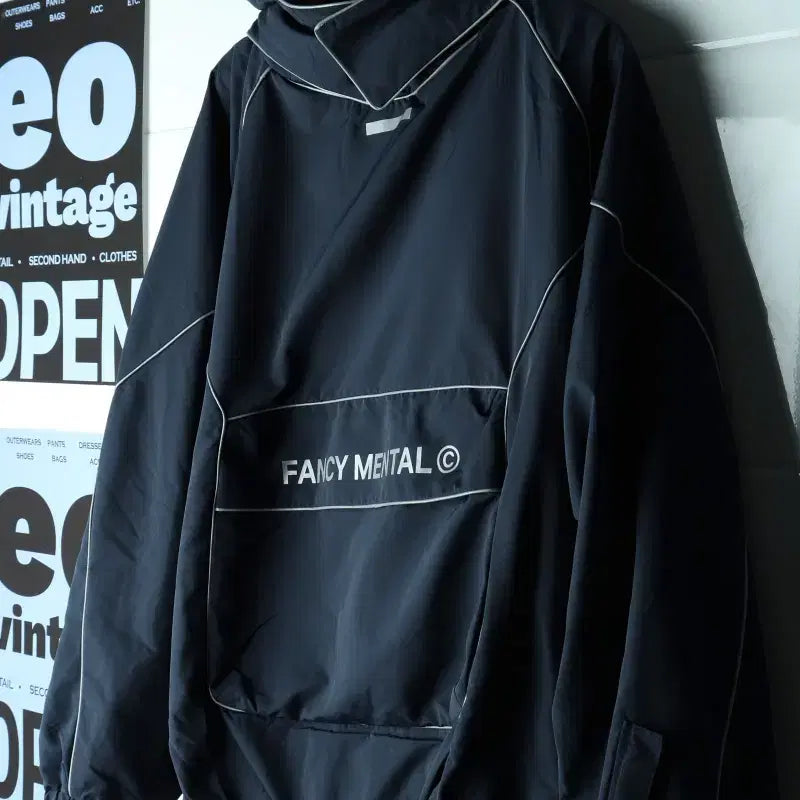 [BUNJANG] Fancimental Zip-Up Windbreaker Anorak Jacket / (F) 펜시멘탈 집업 바람막이 점퍼자켓 아노락 스카치-H34195
