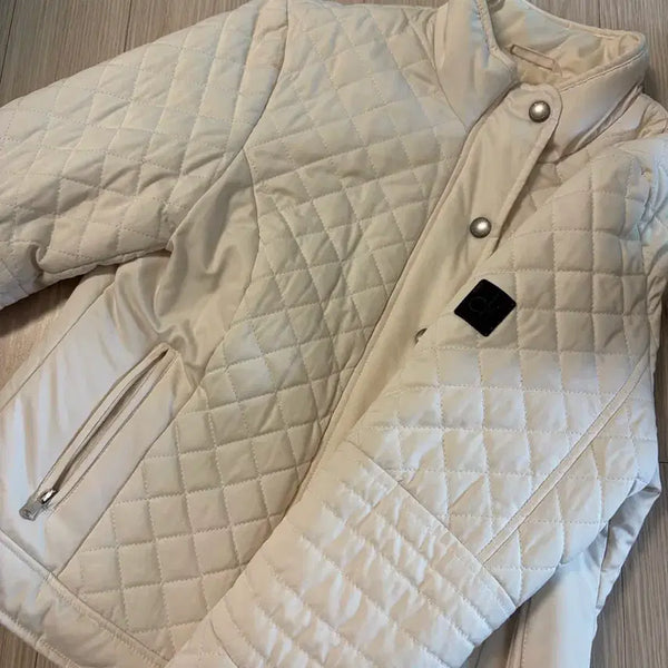 [BUNJANG] Calvin Klein Lightweight Quilted Jacket Ivory / 켈빈클라인 경량패딩 퀄팅 자켓 아이보리