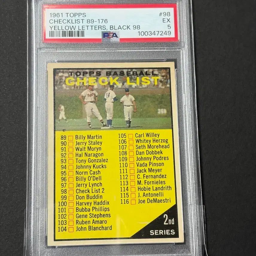 [BUNJANG] 1961 Topps Baseball Card PSA Graded / 1961 탑스 PSA 야구카드