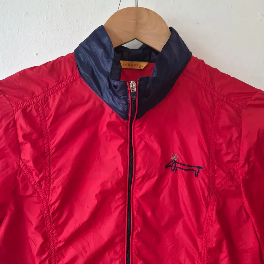 [BUNJANG] Louis Quatorze Women's Red Windbreaker Jumper Size 95 / 루이까스텔여성레드바람막이점퍼95사이즈