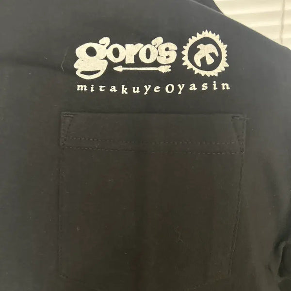 [BUNJANG] Goro's New Embroidered Pocket T-Shirt Black XL / goros 고로스 신형 자수 포켓티 블랙 xl