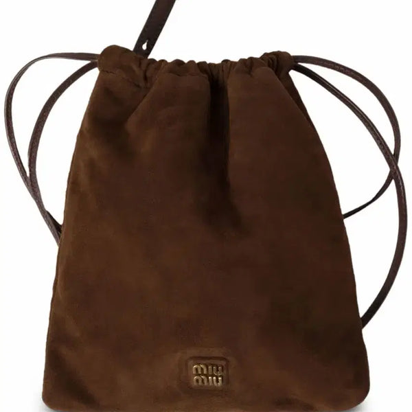 [BUNJANG] Miu Miu Suede Pouch Bag Cocoa Brown / (새상품)미우미우 스웨이드 파우치백 코코아브라운 5ng010