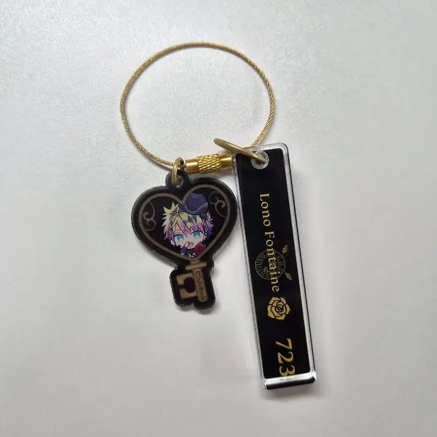[BUNJANG] Akuneko Devil Butler and Black Cat Rono Fontaine Acrylic Keychain / 아쿠네코 악마 집사와 검은 고양이 로노 폰테인 열쇠 아크릴 키링