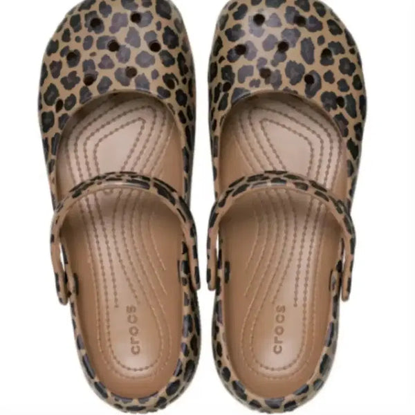 [BUNJANG] Crocs Leopard Pattern Sandals / 크록스 샌들