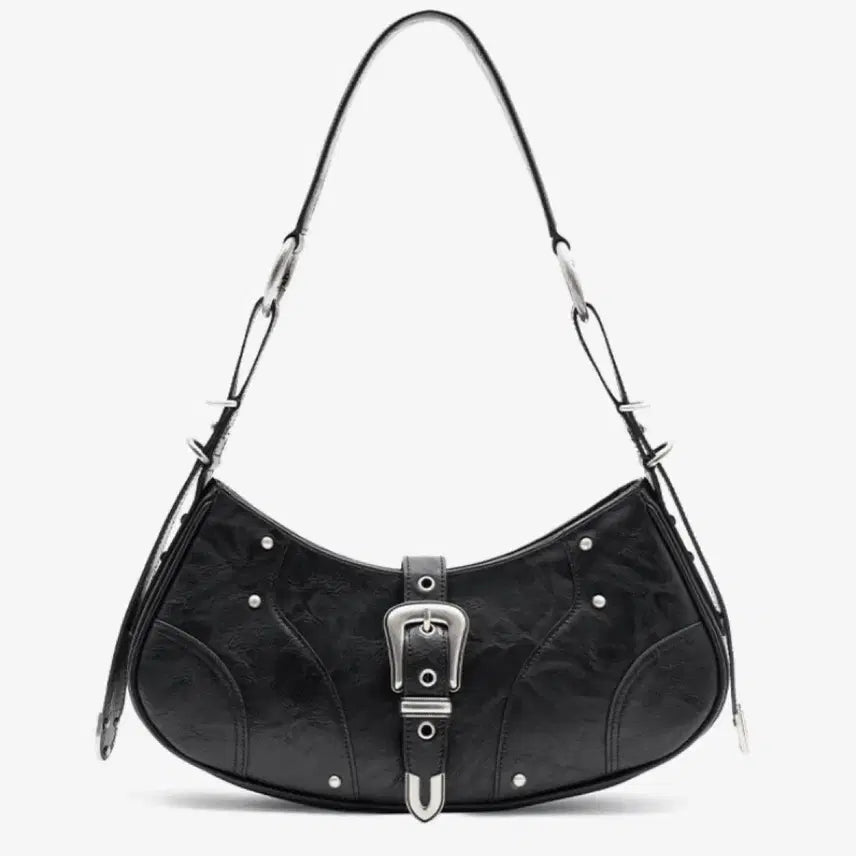 [BUNJANG] INSILENCE Women's Faux Leather Buckle Shoulder Bag / 인사일런스 INSILENCE WOMEN 포우레더 버클 숄더백
