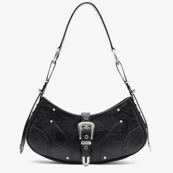 [BUNJANG] INSILENCE Women's Faux Leather Buckle Shoulder Bag / 인사일런스 INSILENCE WOMEN 포우레더 버클 숄더백