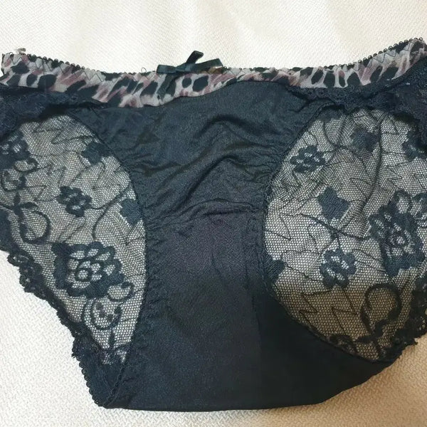 [BUNJANG] Black Lace Fusion Panty / (중고 블랙 레이스 퓨전 팬티)