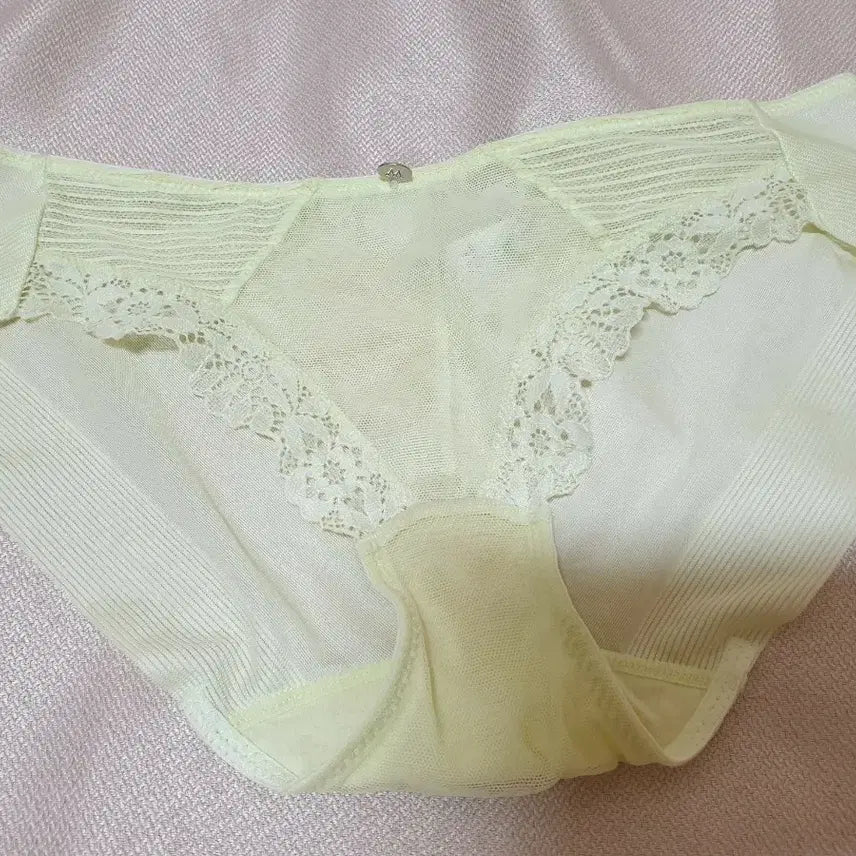 [BUNJANG] Women's Panties (Size M, Light Yellow) / (중고)여성 속옷 팬티 연한 노란색