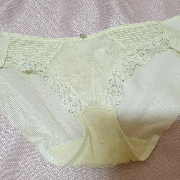 [BUNJANG] Women's Panties (Size M, Light Yellow) / (중고)여성 속옷 팬티 연한 노란색