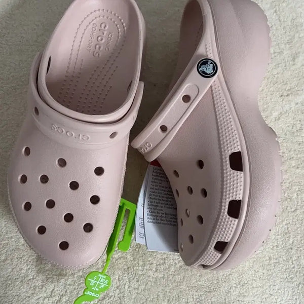 [BUNJANG] Crocs Platform Clog Pink / W6 크록스 플랫폼 클로그핑크230사이즈