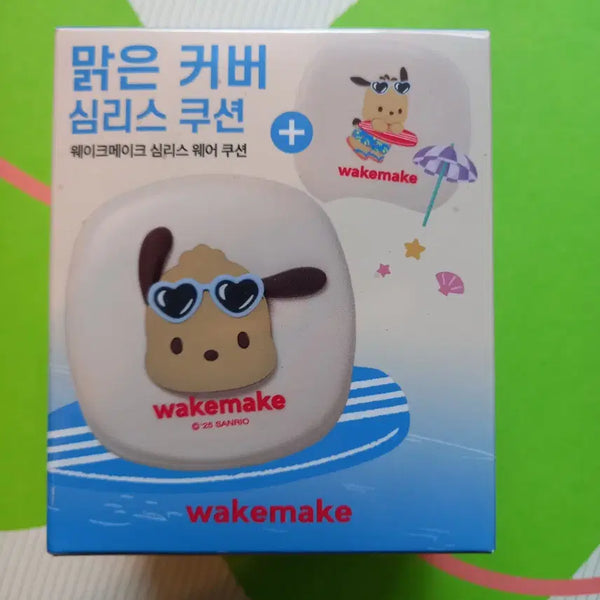 [BUNJANG] WAKEMAKE Seamless Cushion Tanning Pochaco Mini Cushion Set (Refill Included) - Shade 23 / 웨이크메이크 심리스쿠션 태닝포차코 본품리필 미니쿠션 세트 23호