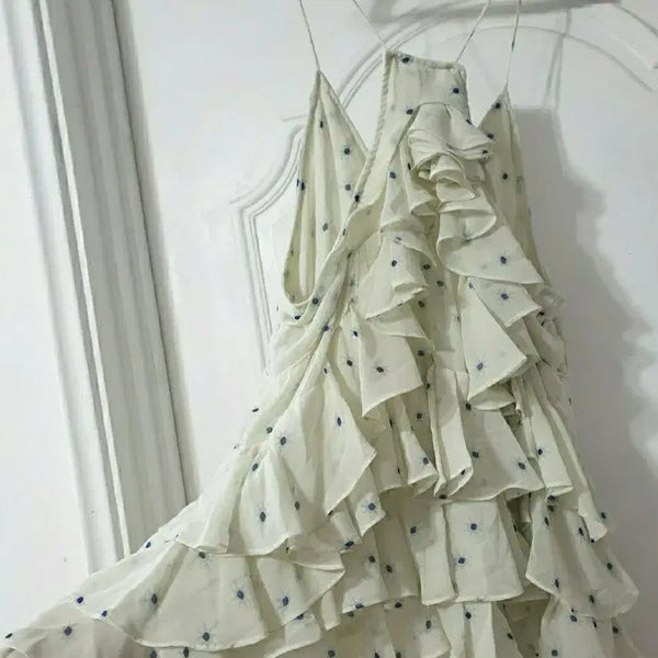 [BUNJANG] Layered Ruffle Blouse Dress / (거진새옷) 레이어드 샤랄라 블라우스 원피스.