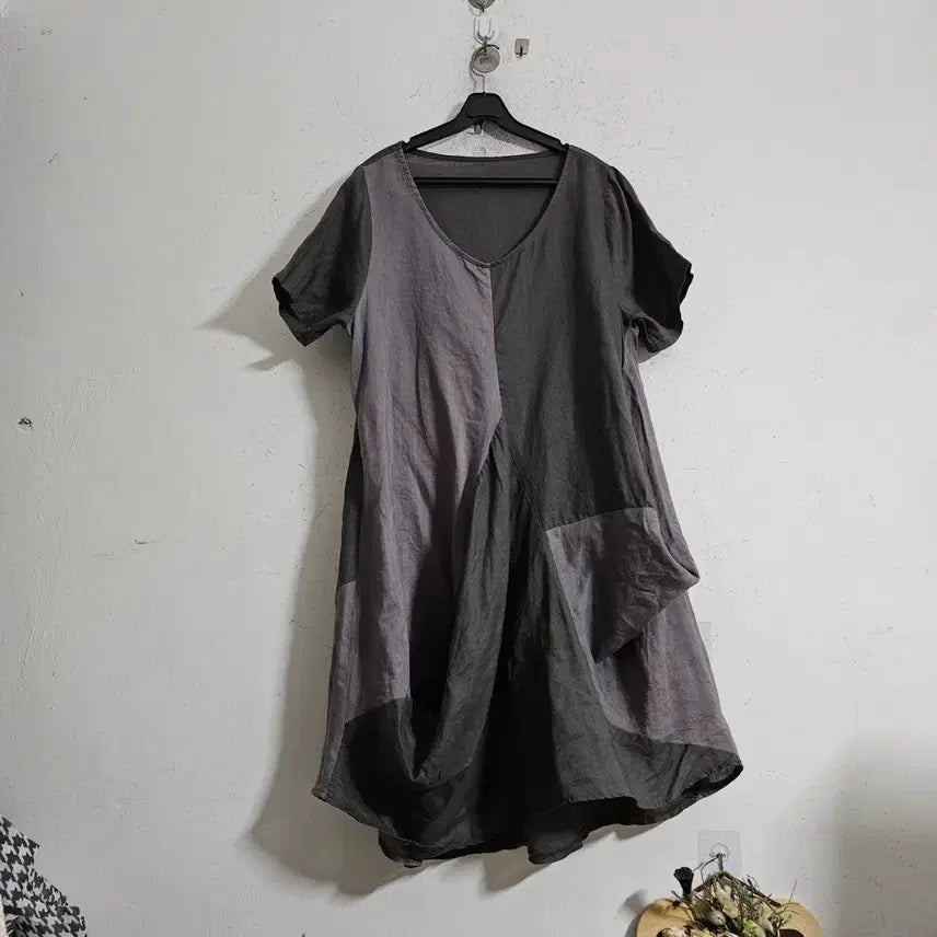 [BUNJANG] 100% Patchwork Dress / 마100%패치워크  원피스