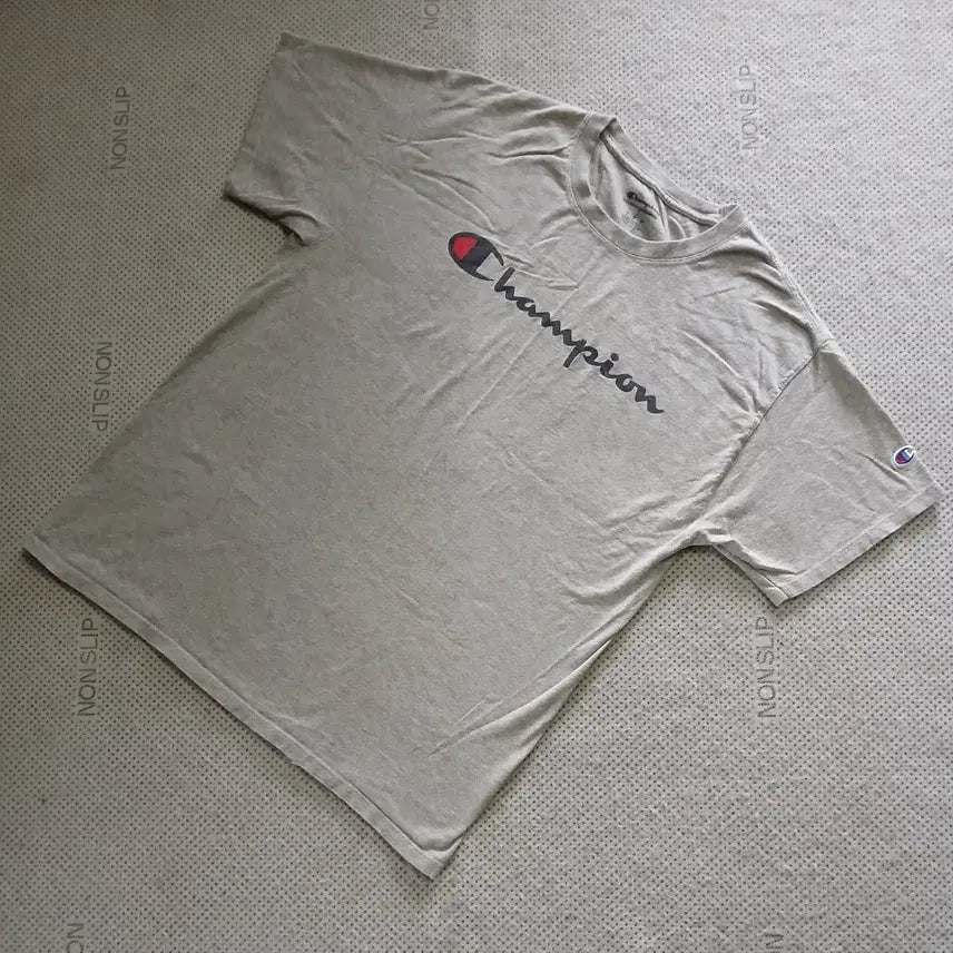 [BUNJANG] Champion T-Shirt Beige / 챔피온 반팔 티셔츠 베이지
