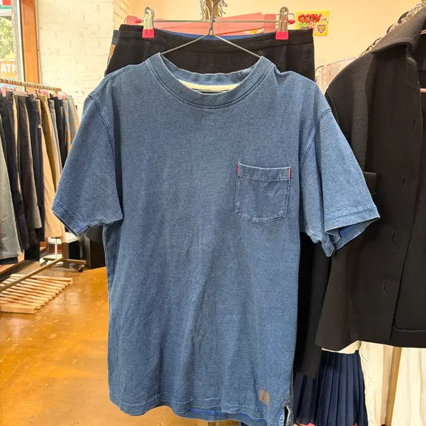 [BUNJANG] Columbia Blue Vintage T-Shirt / 컬럼비아 청색 빈티지 티셔츠