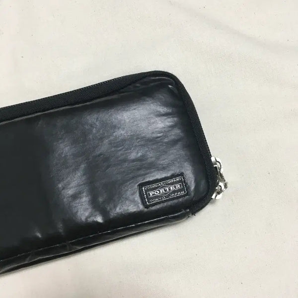 [BUNJANG] Porter Girl Enamel Dot Pattern Long Wallet Black / (희귀,거의새상품) 포터걸 에나멜 도트무늬 장지갑 블랙