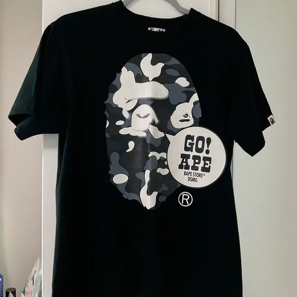 [BUNJANG] BAPE Ginza Dover Street Market Collab Limited Edition Big Ape T-Shirt Black M / 베이프 긴자 도버스트릿 콜라보 한정판 빅에이프 티셔츠 블랙 M