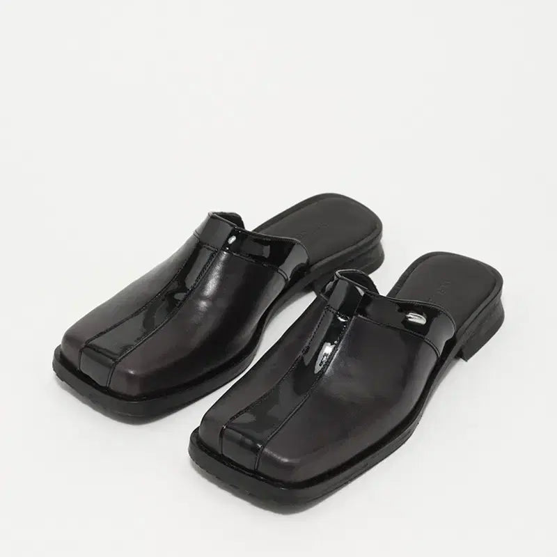 [BUNJANG] OUR LEGACY Blunt Mule Top Dyed Black Leather Shoes / 아워레가시 블런트 뮬 탑 다이드 블랙 레더
