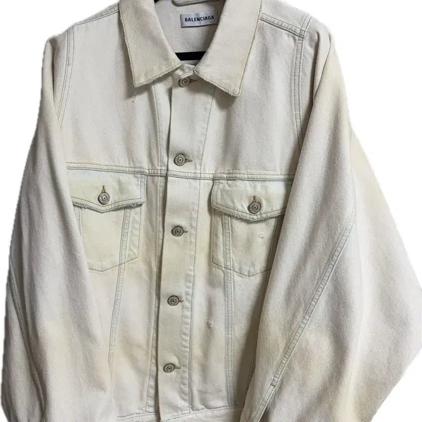 [BUNJANG] Balenciaga Bell Sleeve Denim Jacket / [발렌시아가]벨 슬리브 데님 자켓