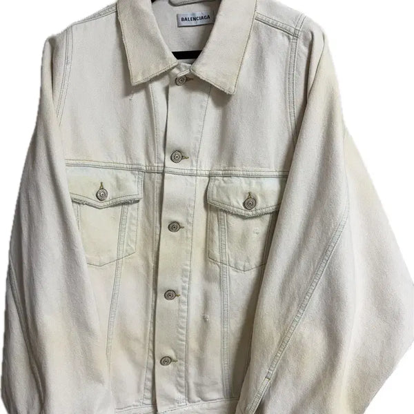 [BUNJANG] Balenciaga Bell Sleeve Denim Jacket / [발렌시아가]벨 슬리브 데님 자켓
