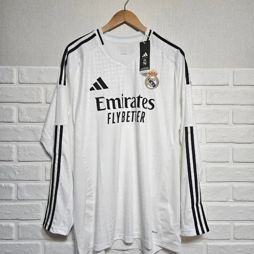 [BUNJANG] Adidas Real Madrid 2024-25 Long Sleeve Home Jersey / 아디다스 2024-25 레알마드리드 홈 긴팔