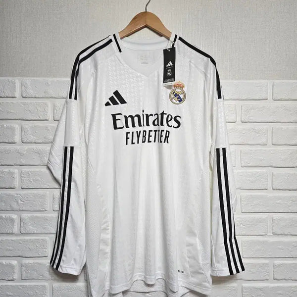 [BUNJANG] Adidas Real Madrid 2024-25 Long Sleeve Home Jersey / 아디다스 2024-25 레알마드리드 홈 긴팔