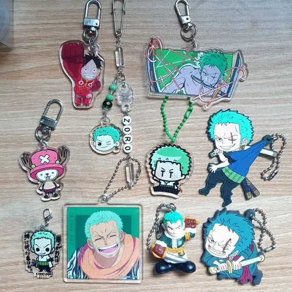 [BUNJANG] One Piece Roronoa Zoro Bundle Keychain Set / [일괄] 원피스 롤로노아 조로 위주 키링