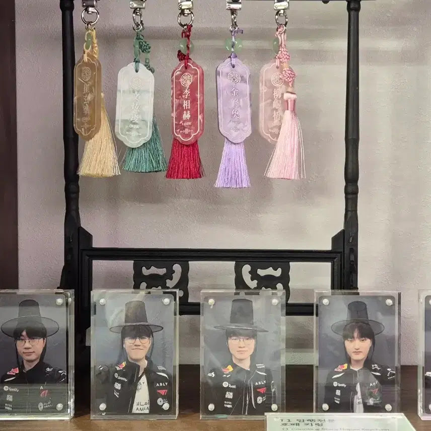 [BUNJANG] T1 Faker "Amhaeng Cheonmun" Lucky Draw Keyring with Photocard / T1 티원 암행천문 팝업 호패키링 페이커 faker + 포토카드 포카