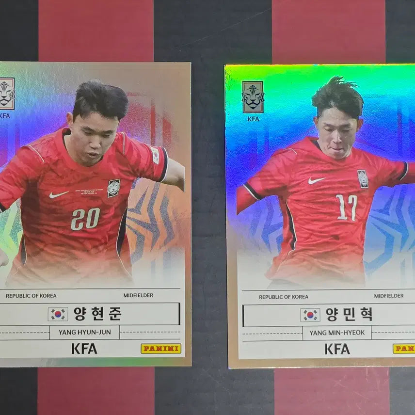 [BUNJANG] Panini 2026 K League Trading Cards KFA Stars Gangwon FC Set (2 Cards) / 2026 파니니 K리그 트레이딩 카드 KFA 스타 강원FC 2장