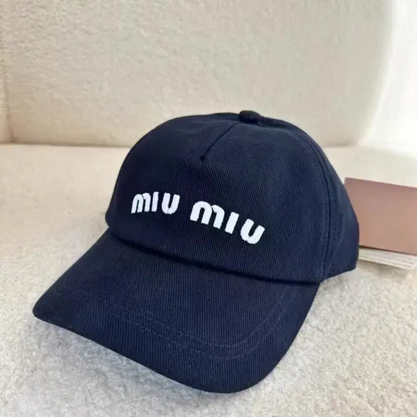 [BUNJANG] Miu Miu Embroidered Logo Baseball Cap - Navy / MM 자수 로고 야구모자 / 남녀 공용 / 네이비
