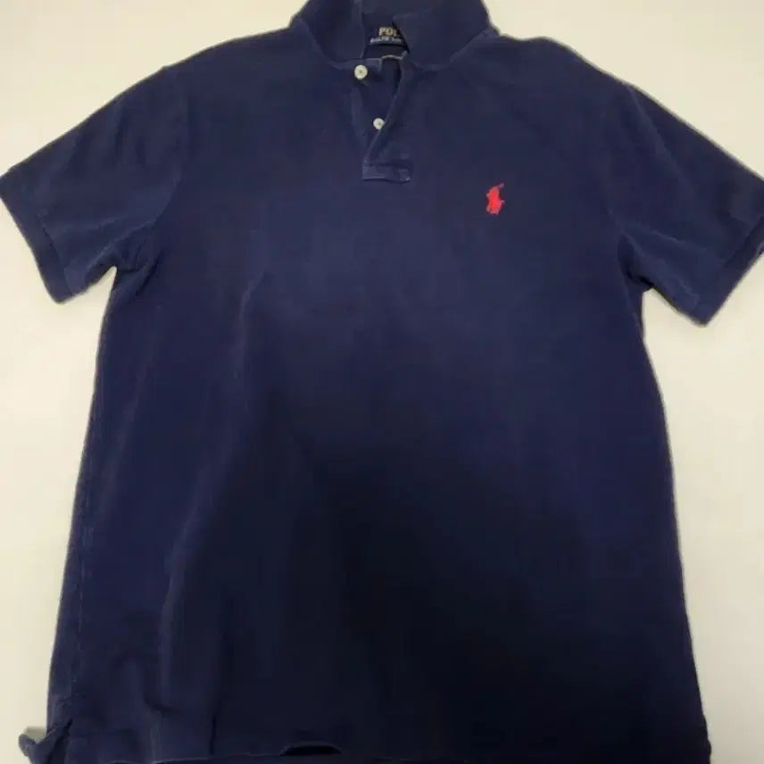 [BUNJANG] Polo Ralph Lauren Navy Short Sleeve Polo T-Shirt / [QR정품]폴로 랄프로렌 네이비 반팔 카라티 티셔츠