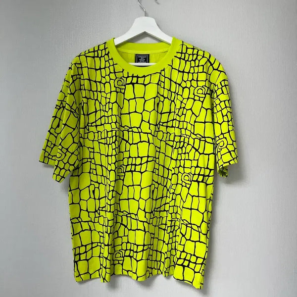 [BUNJANG] Always Do What You Should Do Neon Green Pattern Short Sleeve T-Shirt / 올웨이즈 / always do what you should do