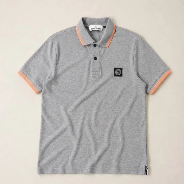 [BUNJANG] Stone Island Compass Patch Grey Short Sleeve Polo T-shirt S / Stone Island 스톤아일랜드 컴퍼스 패치 그레이 반팔 PK