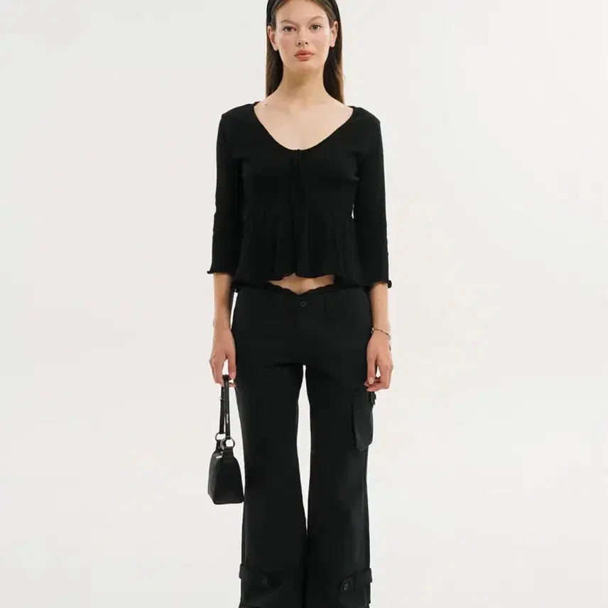 [BUNJANG] 3times Lace Cargo Pants M / 쓰리타임즈 레이스 카고 팬츠 M