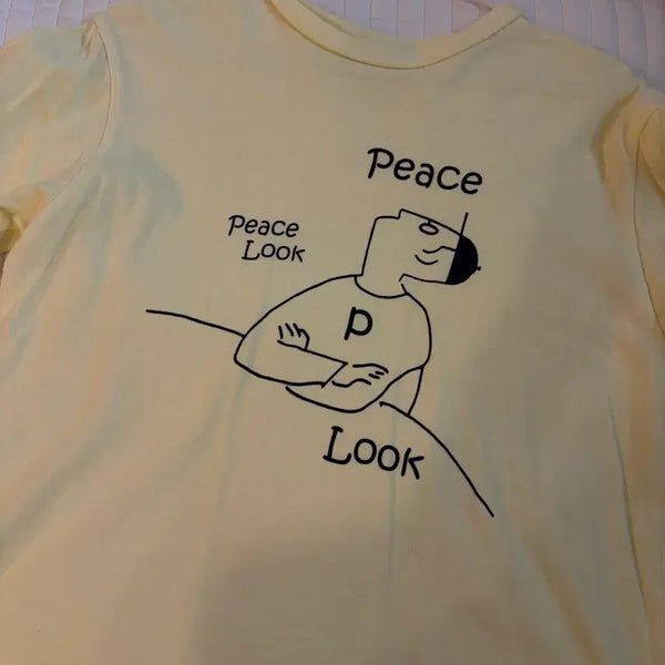[BUNJANG] Lemon Yellow Short-Sleeve T-Shirt / 반팔티