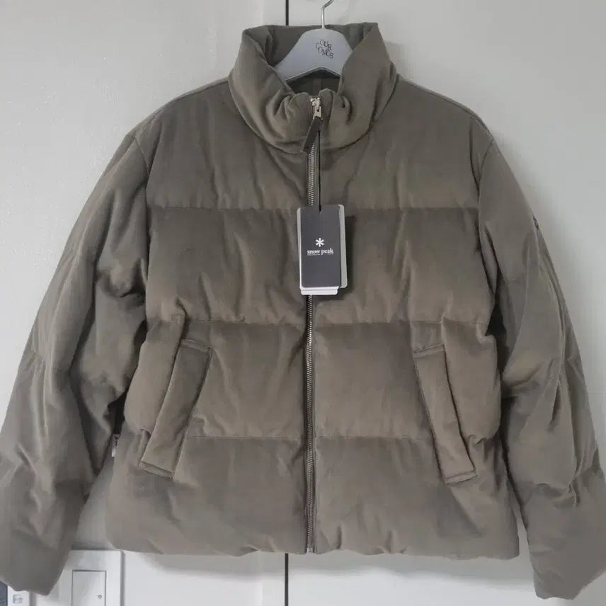 [BUNJANG] Snow Peak Women's Down Jacket Tan Grey (TG) Size 85 (55) / (텍있는새상품)스노우피크 snow peak 여성 덕다운 자켓 캠핑룩 패딩