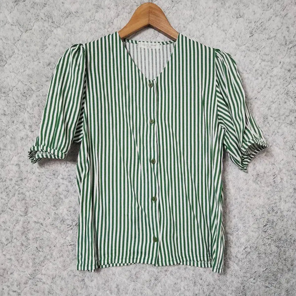 [BUNJANG] Vintage Salon Women's Stripe Blouse / 957B [F] 빈티지살롱 여성 스트라이프 블라우스