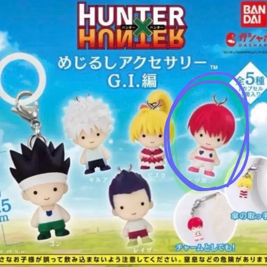 [BUNJANG] Hunter x Hunter Gon's Jajanken HxH Majikku Fascination Charm Gachapon / 헌터 헌터 그리드 아일랜드 G.I 메지루시 히소카 참 가챠