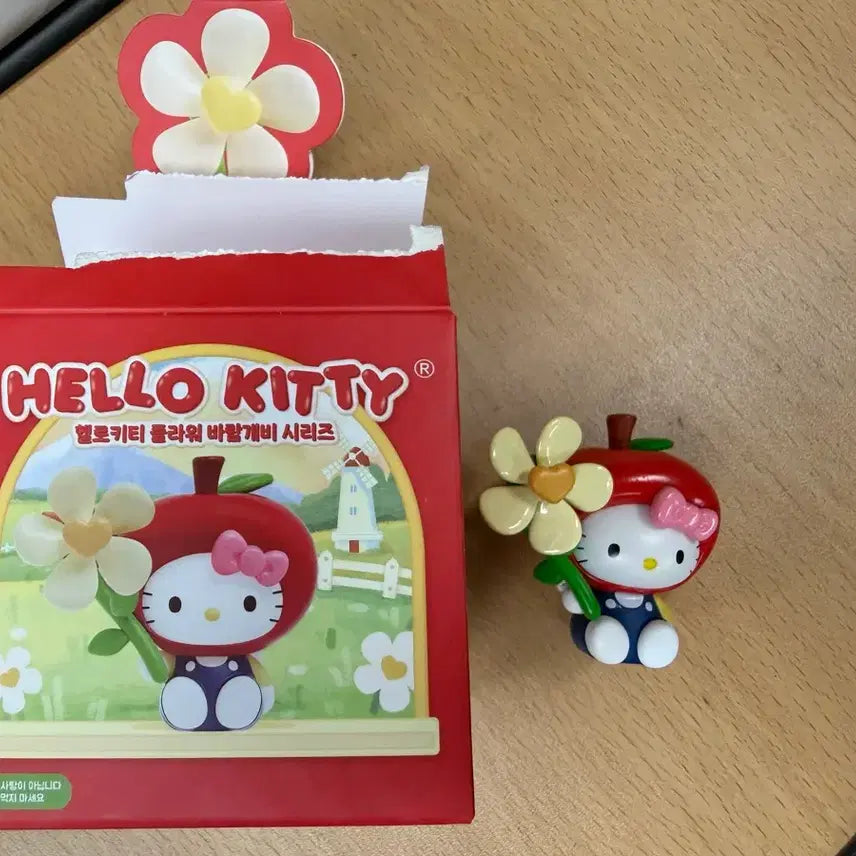 [BUNJANG] Hello Kitty Flower Pinwheel Series Figure / 헬로키티 플라워 바람개비 시리즈 피규어
