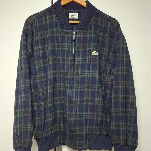 [BUNJANG] Lacoste Check Pattern Blouson Jacket / 라코스테 체크 패턴 블루종