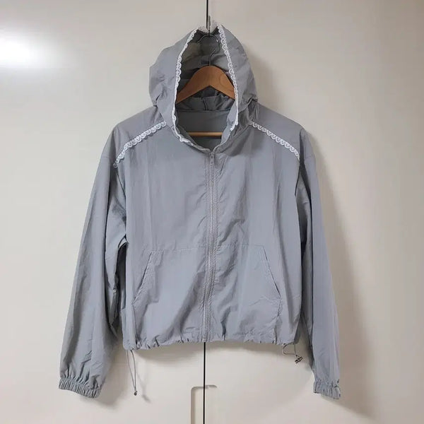 [BUNJANG] Lace Windbreaker Jacket / (새상품) 레이스 바람막이 ~77까지