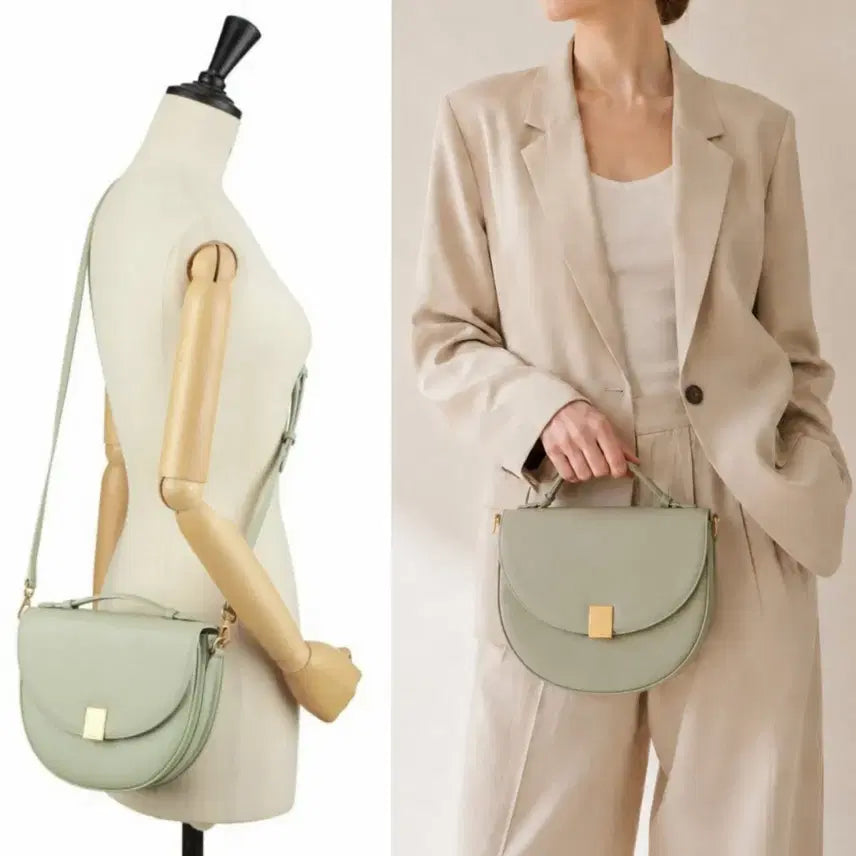[BUNJANG] Couronne Saddle Bag Shoulder Cross Tote Bag / (44만원) 쿠론 새들백 숄더백 크로스백 토트백 / 코치 토리버치 분크