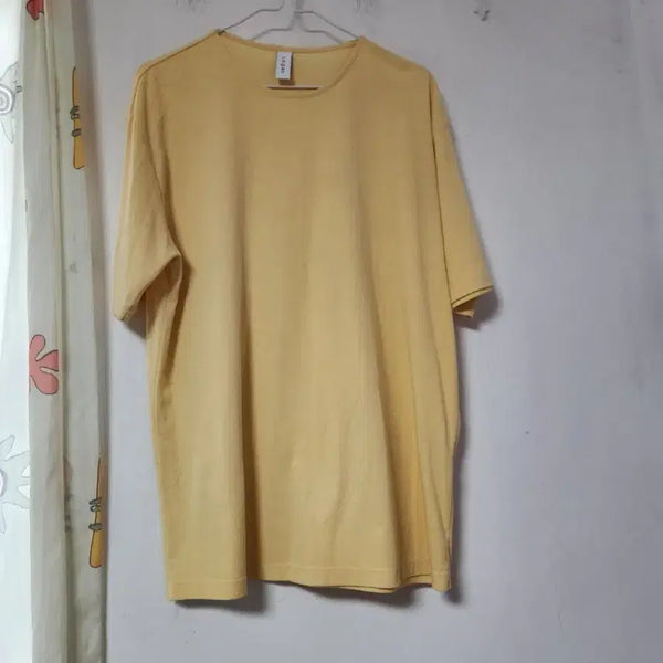 [BUNJANG] Logan Men's Short Sleeve T-Shirt Yellow / Logan 남성 반팔 티셔츠 F(가슴반품56)