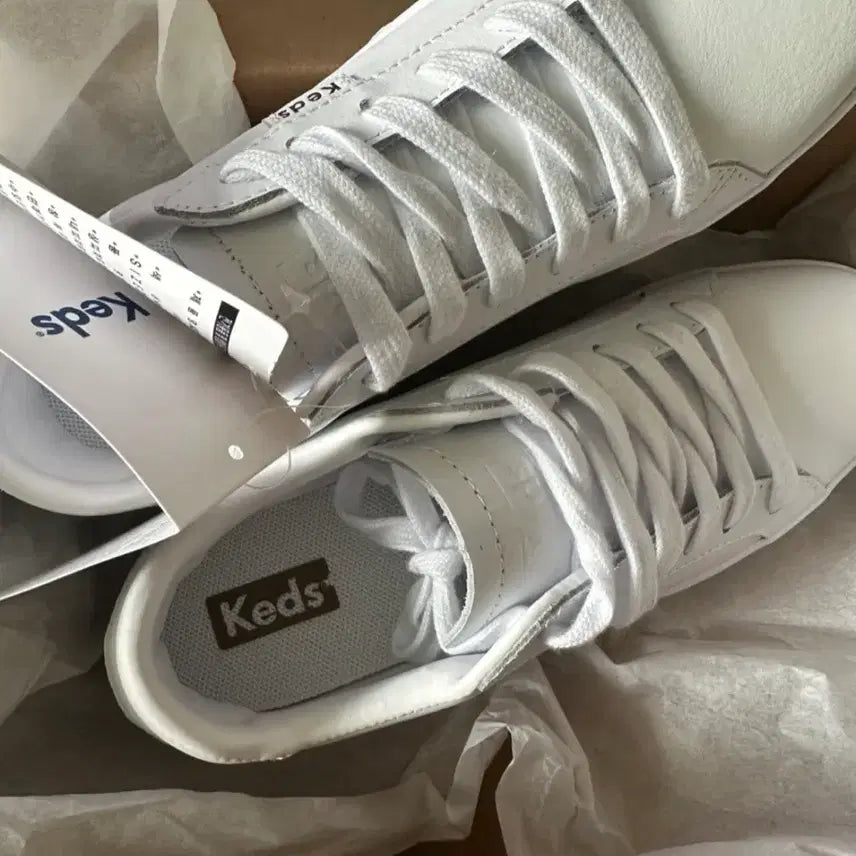 [BUNJANG] Keds Ace Leather White 230 Sneakers / 케즈 에이스 레더 화이트 230 새상품