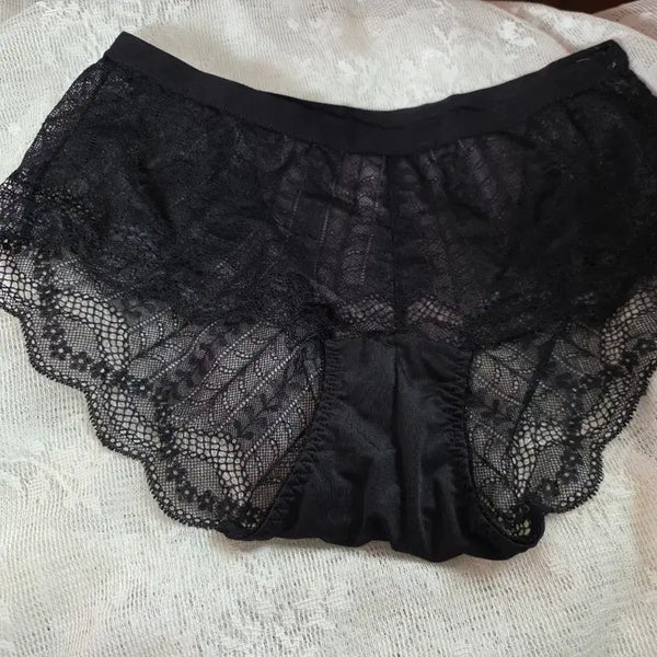 [BUNJANG] Black Lace Briefs Size 90 / 블랙 레이스 팬티 90
