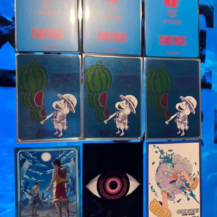 [BUNJANG] One Piece Watermelon Luffy Natsukomi 2026 Metallic Holo Promo Card / 국내입고)원피스 수박 루피 나츠코미 2026 메탈릭 홀로 프로모카드